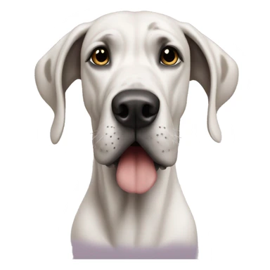 Great Dane kisses sticker