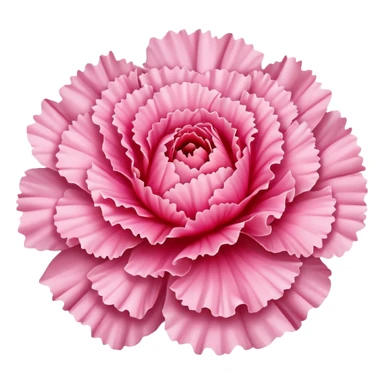 Small Pink Carnation flower sticker