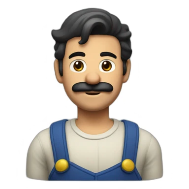 Homme déguisé en Mario sticker