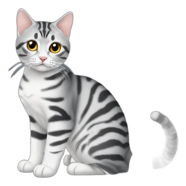 american-shorthair-silver-tabby sticker