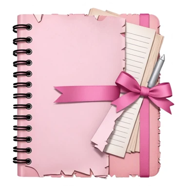 a cute baby pink scrap journal  sticker
