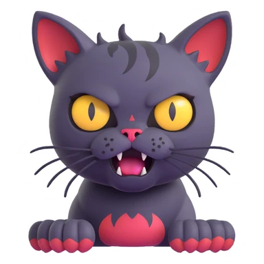 Zombie cat Angry sticker