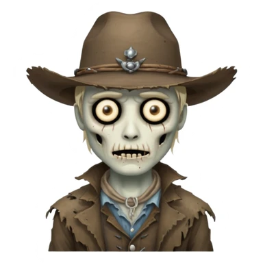 undead cowboy sticker