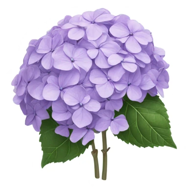 Pastel purple hydrangea  sticker