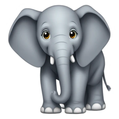 PHP elephant wishing it was javascript sticker