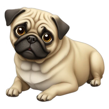 old pug sticker