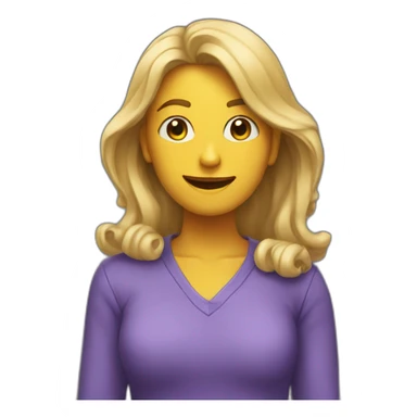 Una persona diciendo No sticker