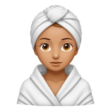 A woman who goes out in a towel.  sticker