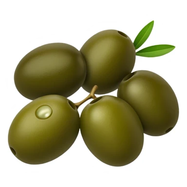 just black and green olives cut sticker