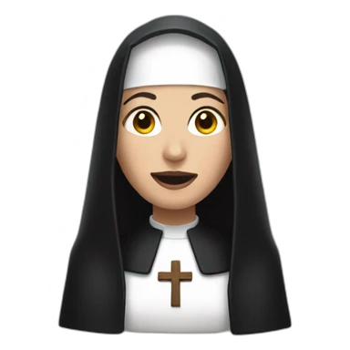 The nun sticker