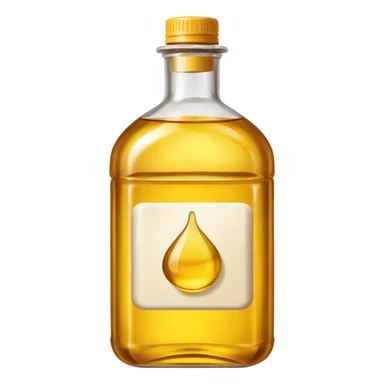 bottle of cooking oil sticker