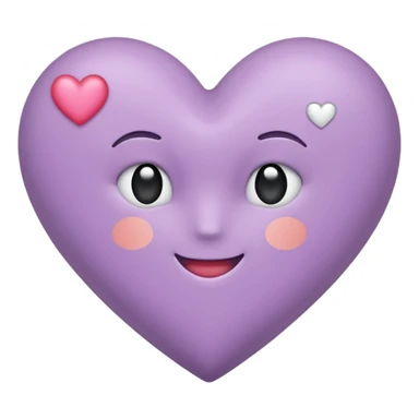 Cœur mauve clair  sticker