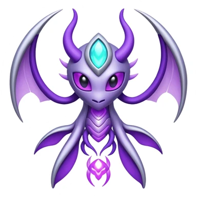 Abstract Genesect-Lunala-ET-hybrid-fantasy-creature sticker
