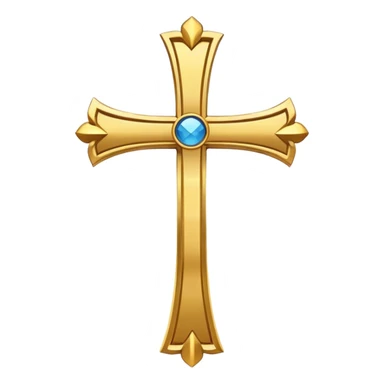 Christian cross sticker