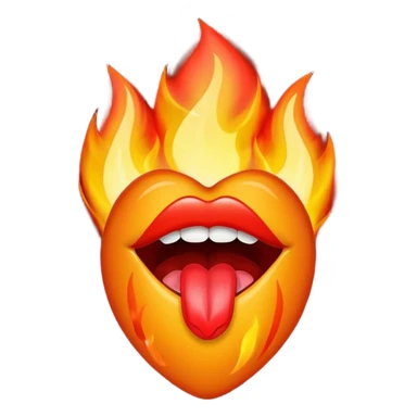 🔥+💋 sticker