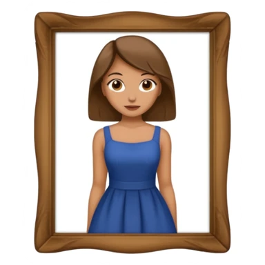 Monnalisa paint of Louvre giocanda frame  sticker