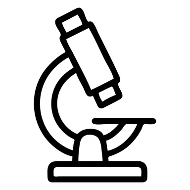 Icon science microscope  sticker