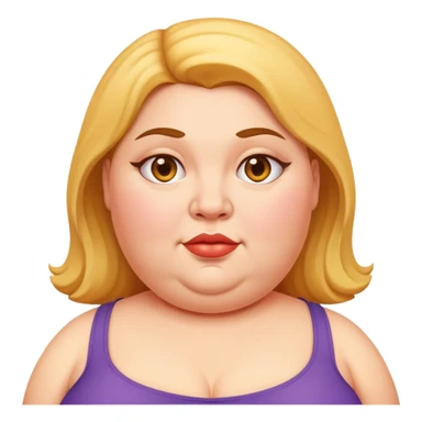 Fat woman sticker