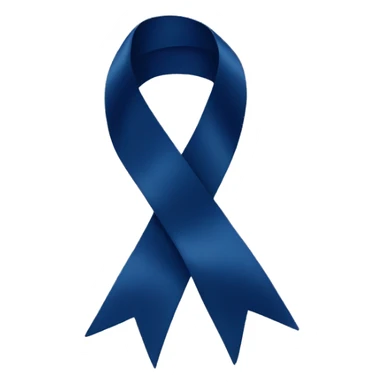 Navy blue ribbon  sticker