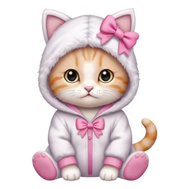 cute baby cat with a onezy sticker