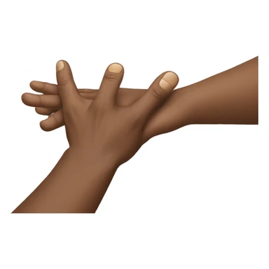 AfricAfrican-American hands that are they look like they’re laying or hovering on someone on a massage table sticker