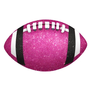 Pink football with glitter  sticker