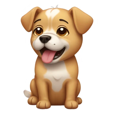 Cute dog crying sticker