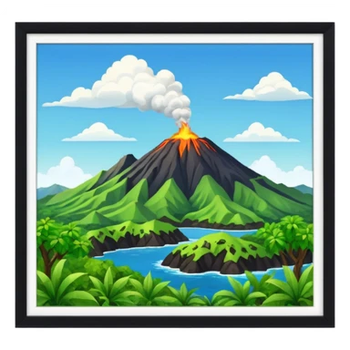 Forme de la terre de la Guadeloupe sticker