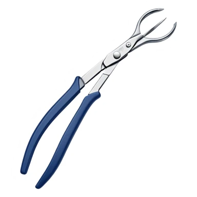 Navy blue Needle nose pliers sticker