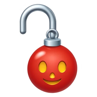 Una sola aguja y un pedazo de hilo dentro de la aguja sticker