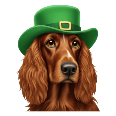 Irish setter with where’s Wally hat sticker