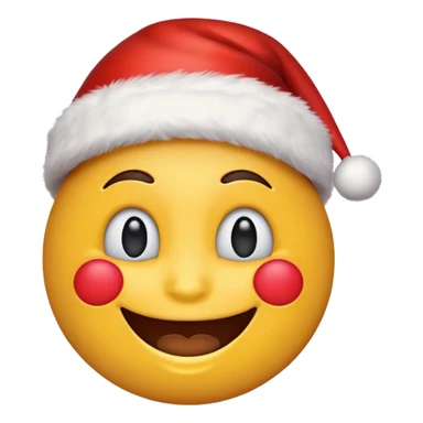 a Christmas emoji sticker