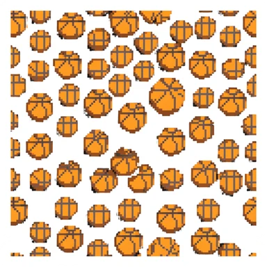 golden basketball, metallic gold surface with classic orange seams sticker