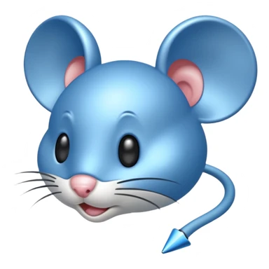 Blue mouse cursor sticker