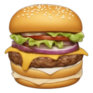 George W. Bush burger sticker