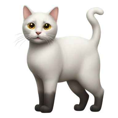 Cat with big but sticker