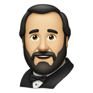 Pavarotti looking sticker