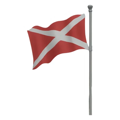 flag top of mountaing  sticker