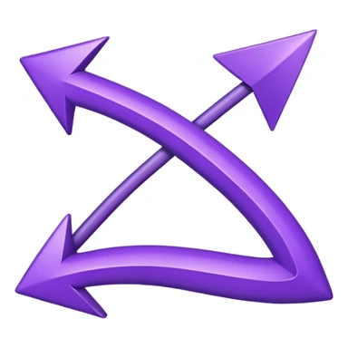 The purple arrow is hand-drawn and bends sticker