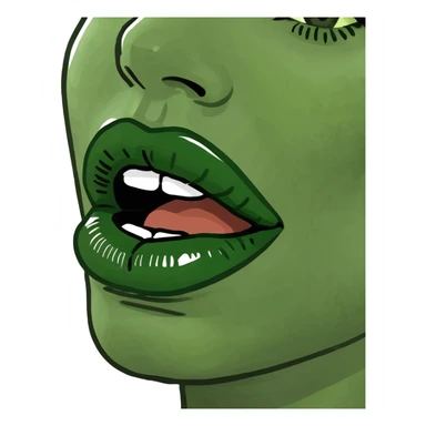Kiss lips sticker