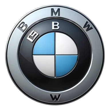 Bmw symbol real without double layer  sticker