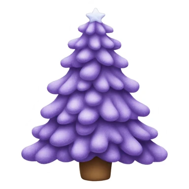 Lavender Christmas tree sticker