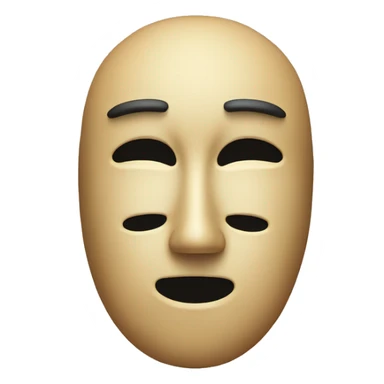 happy and sad mask sticker