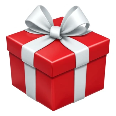 red gift boxes with white bows sticker