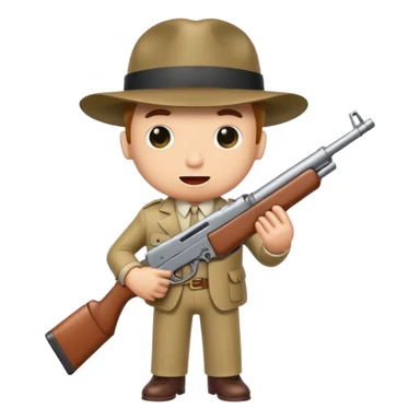 Penis with Tommy gun sticker