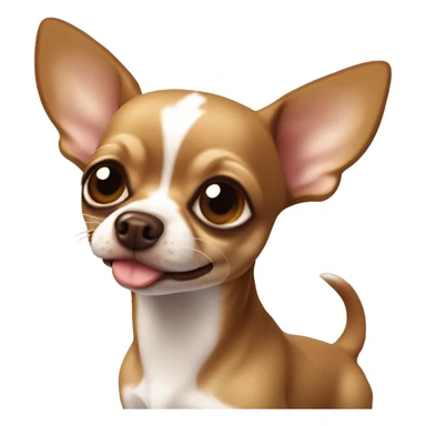 Brown apple head Chihuahua ￼ sticker