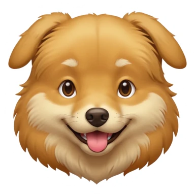 portrait of a dog, smiling with closed mouth, no tongue showing sticker