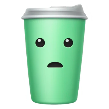 Light green tumbler without a face sticker