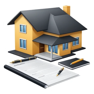 casa moderna con tramites legales sticker