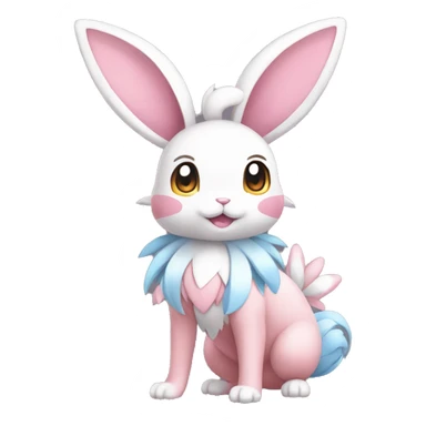 Sylveon-Bunny-Pokémon full body sticker